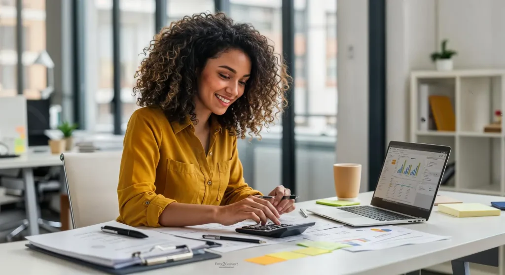 Contador autônomo organizando prazos e finanças de clientes