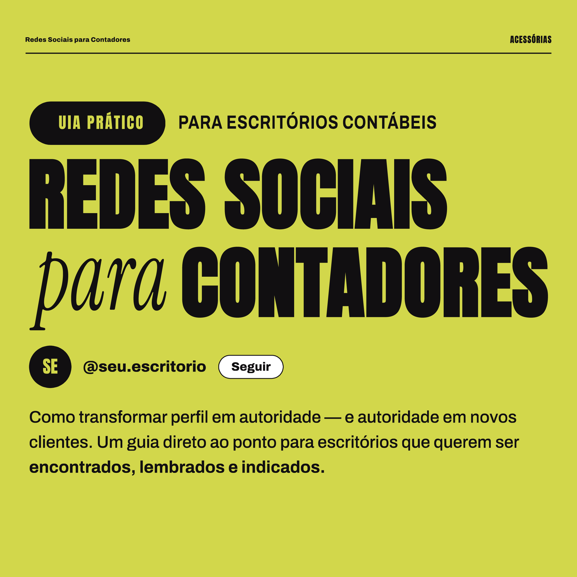 Capa do guia prático de redes sociais para escritórios contábeis
